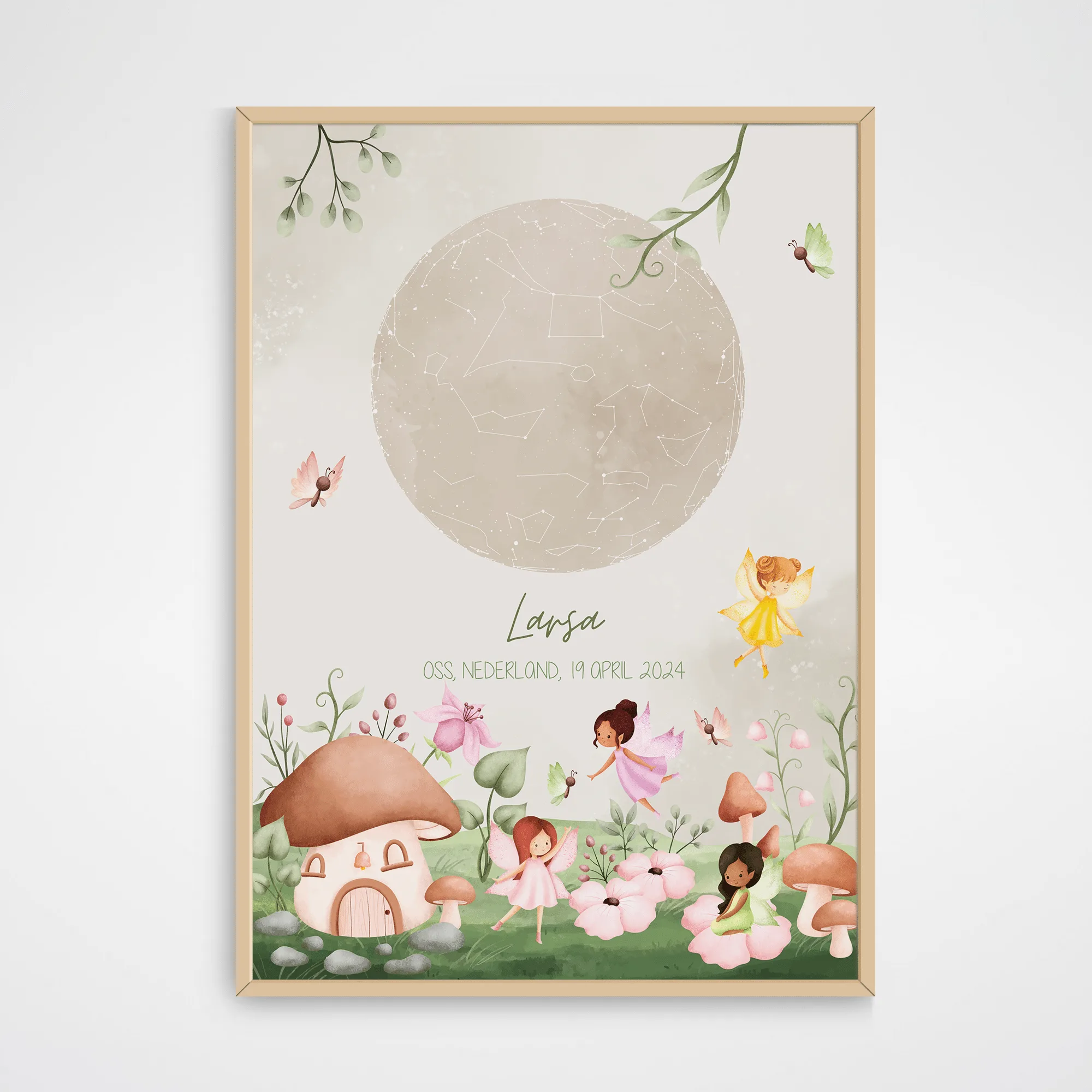Sterrenhemel poster geboorte