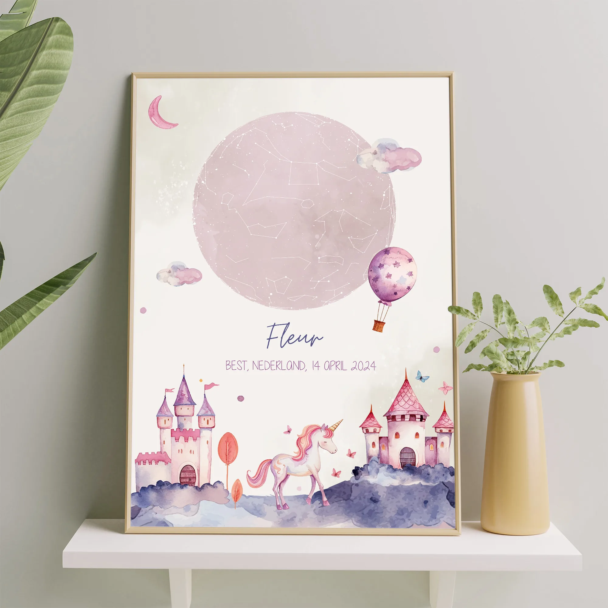 poster sterrenhemel geboorte