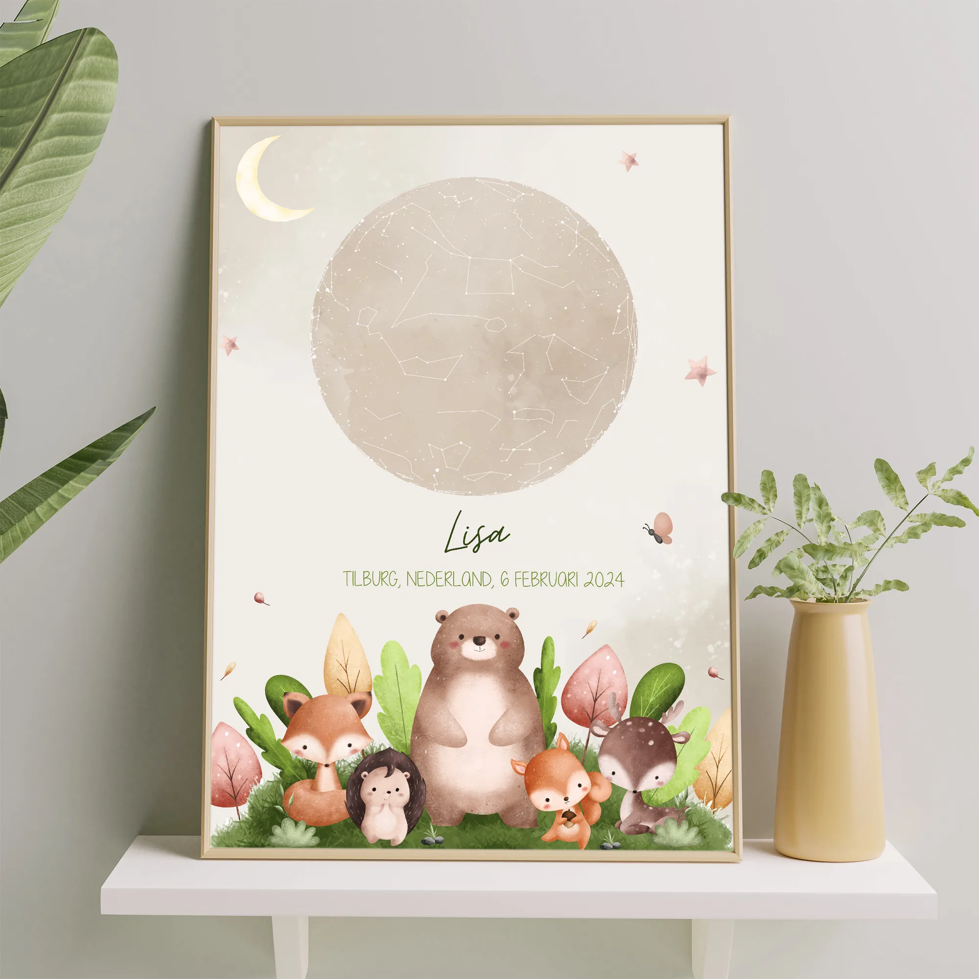 poster bosdieren babykamer