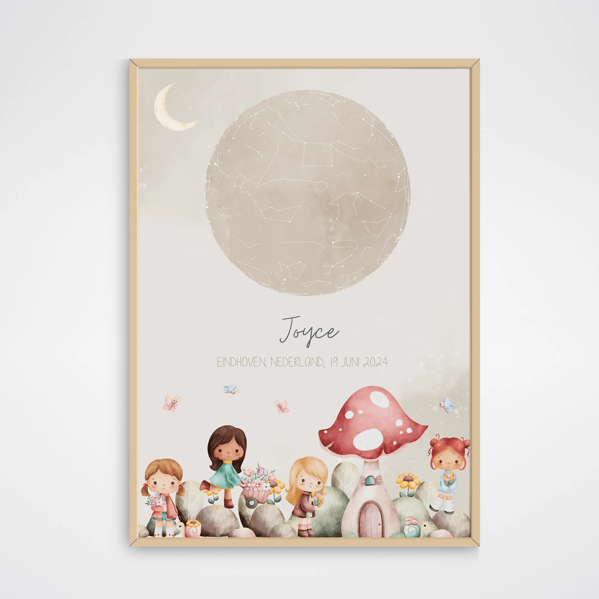 Sterrenhemel poster geboorte