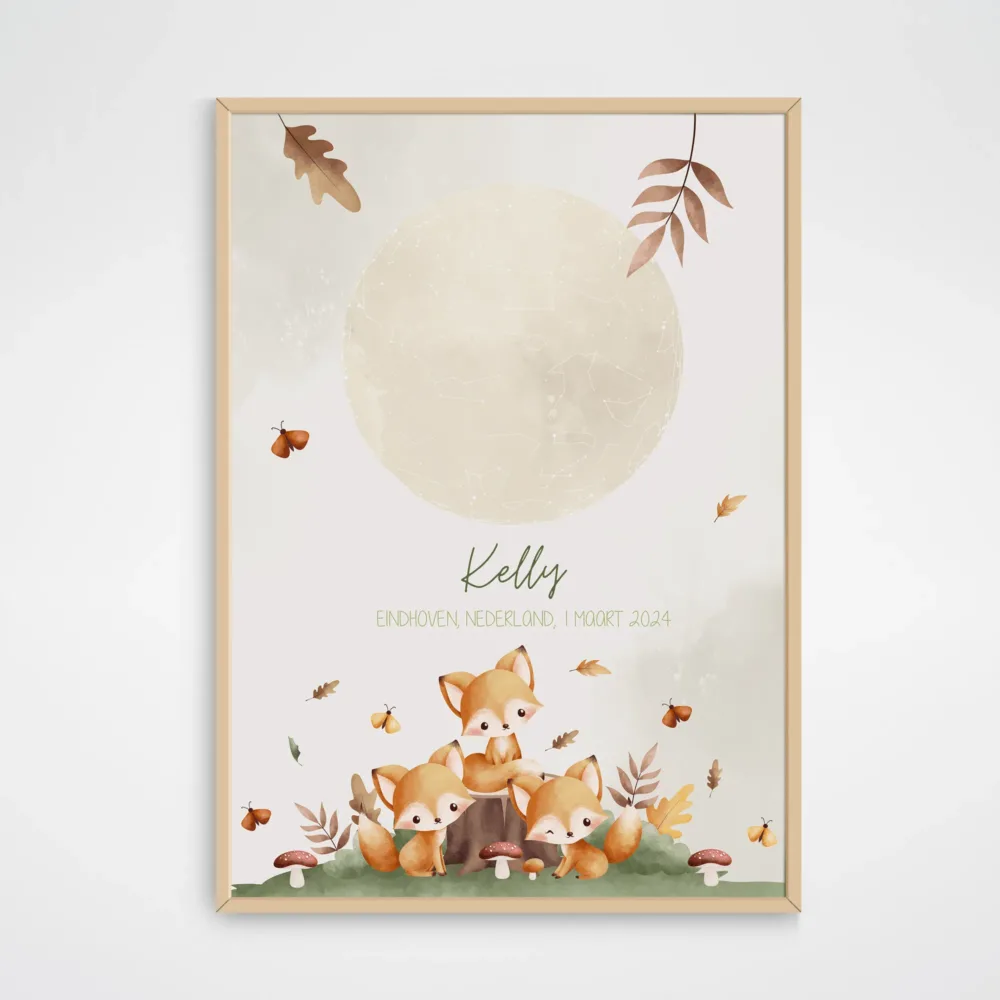 Sterrenhemel poster geboorte met naam