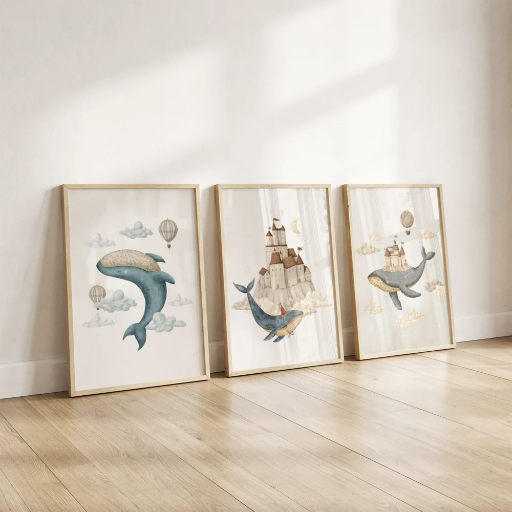 zeedieren posters babykamer kinderkamer