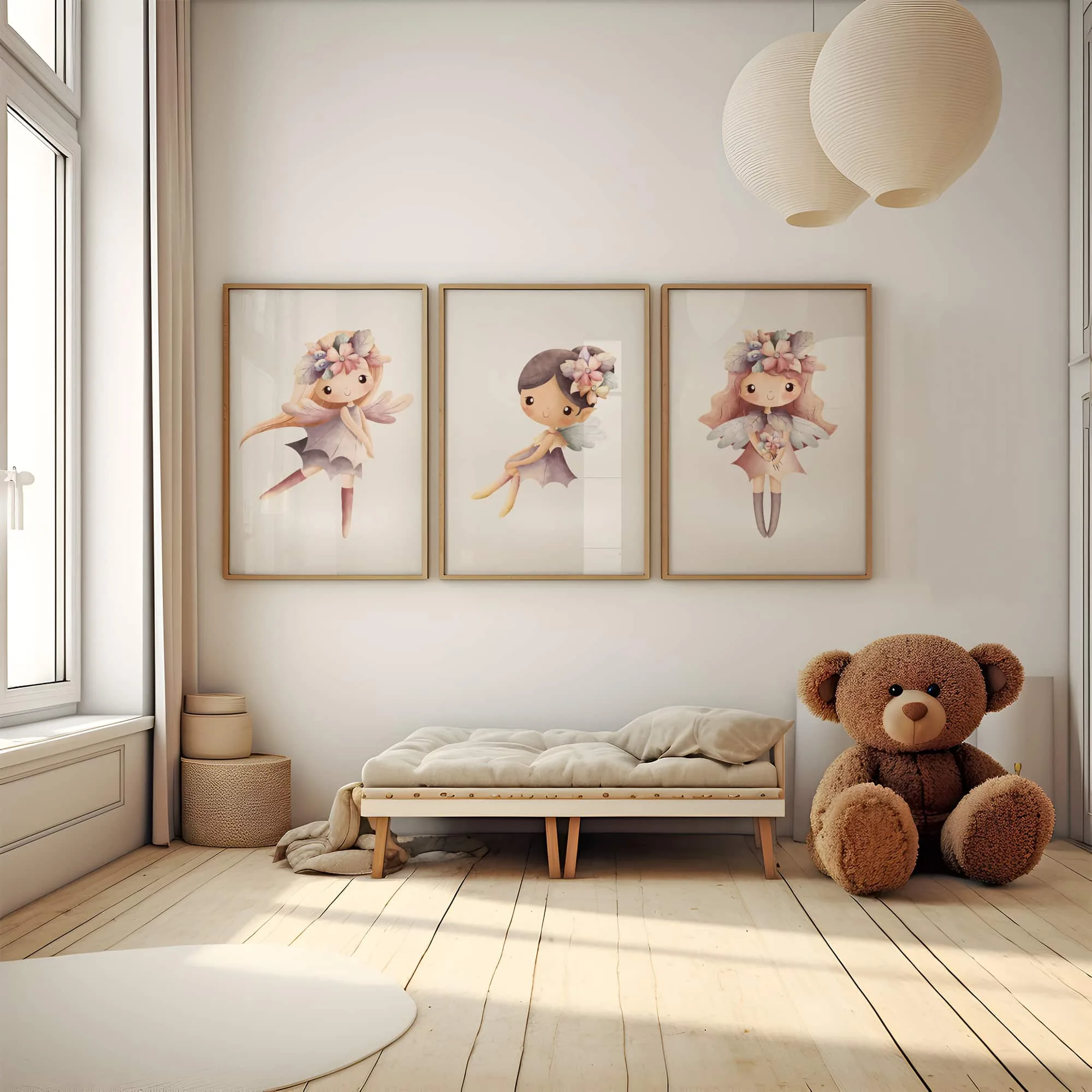 Poster set kinderkamer meisje 50x70 cm