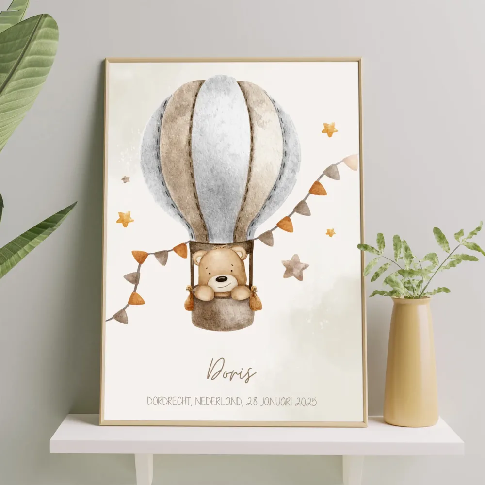 beertje poster kinderkamer