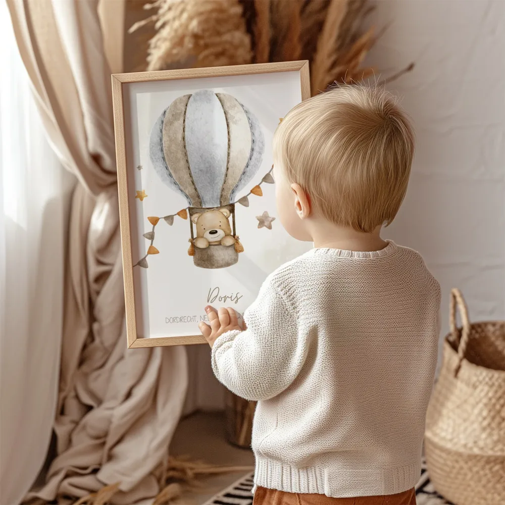 beertje poster kinderkamer