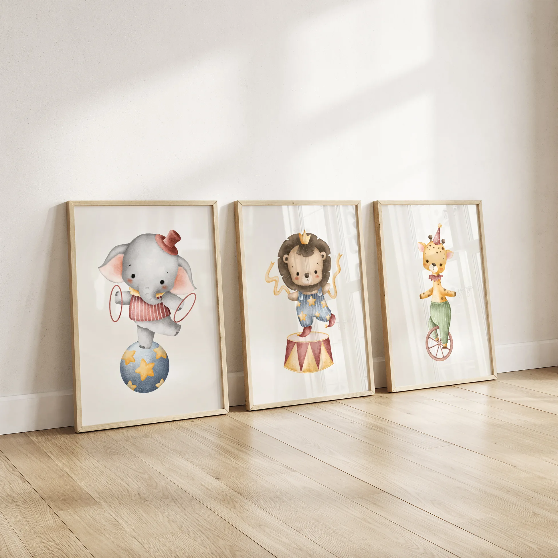 poster set dieren kinderkamer
