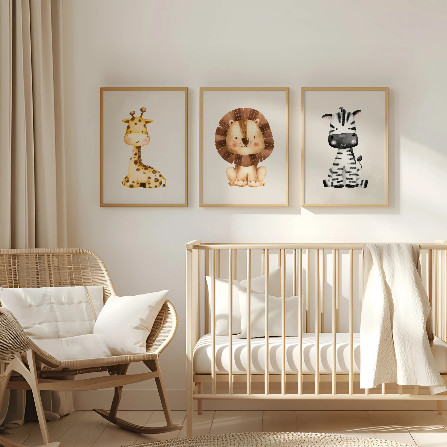 Poster set Safari Dieren