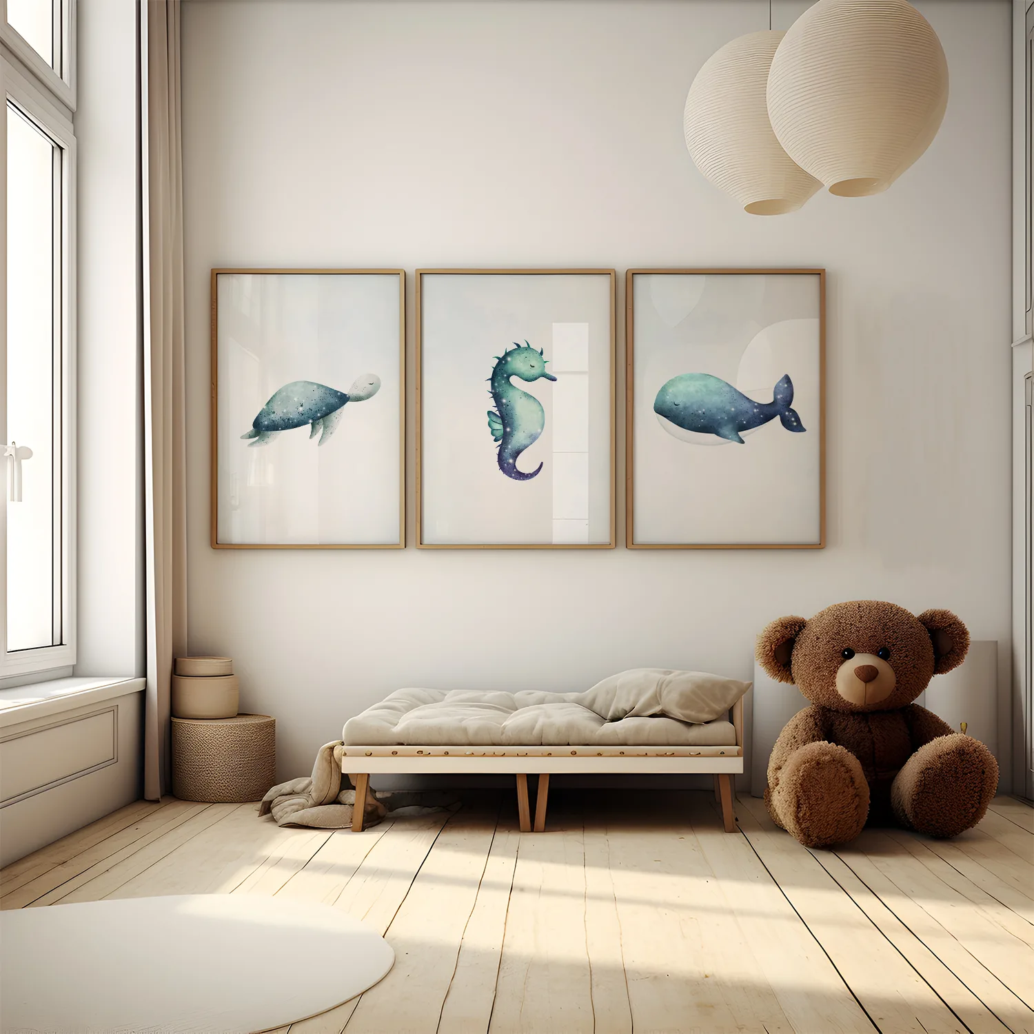 Posters oceaan dieren kinderkamer