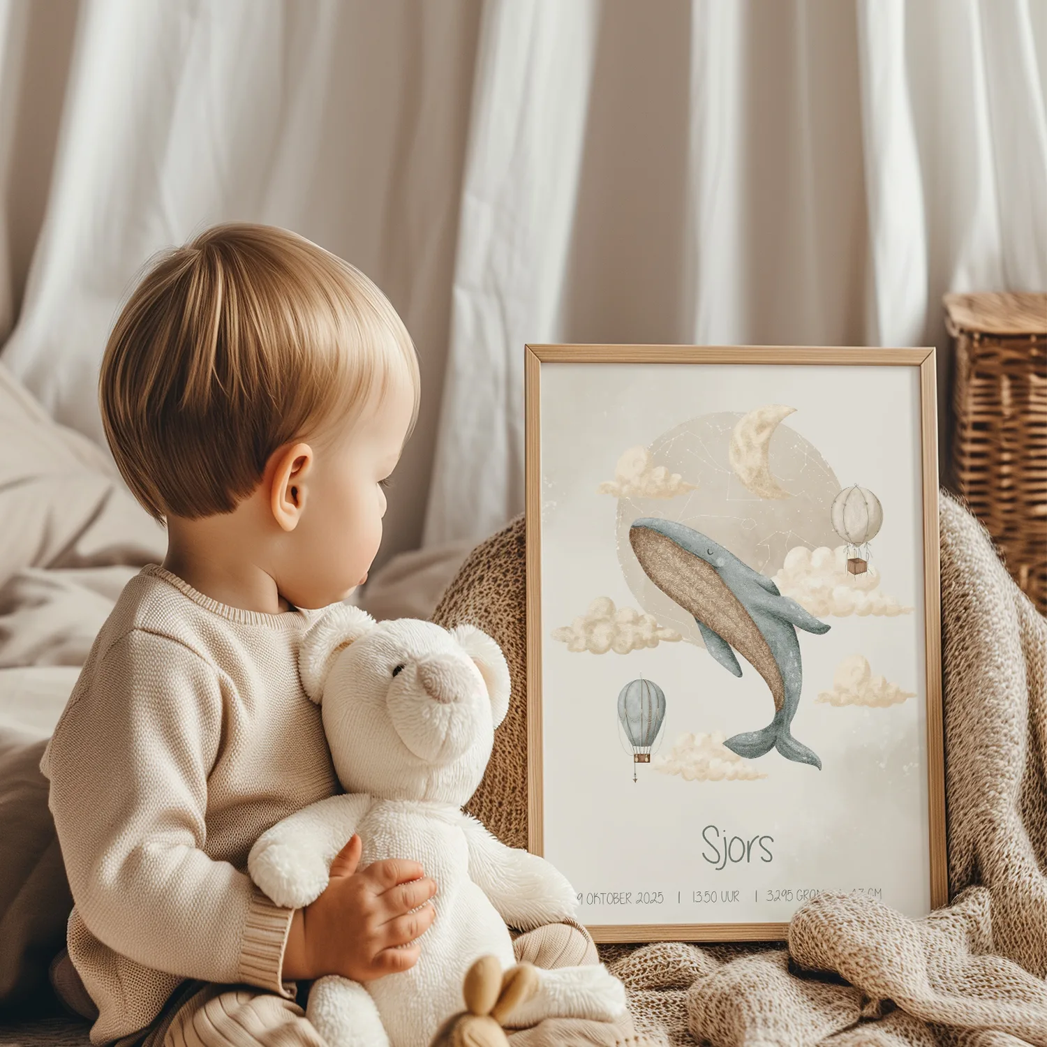 zeedieren poster kinderkamer