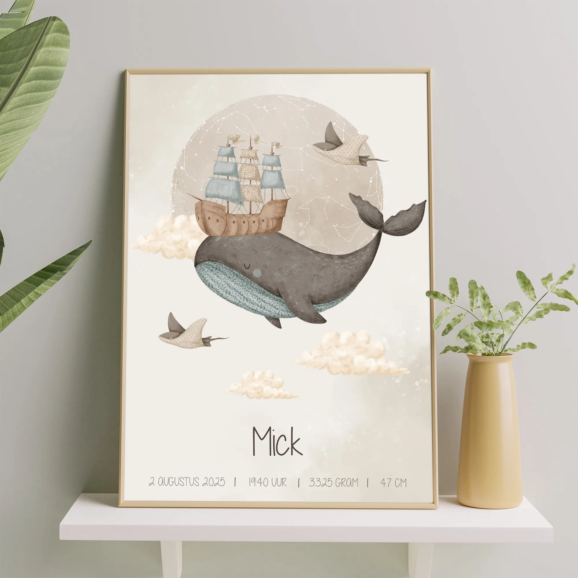 poster kinderkamer zeedieren