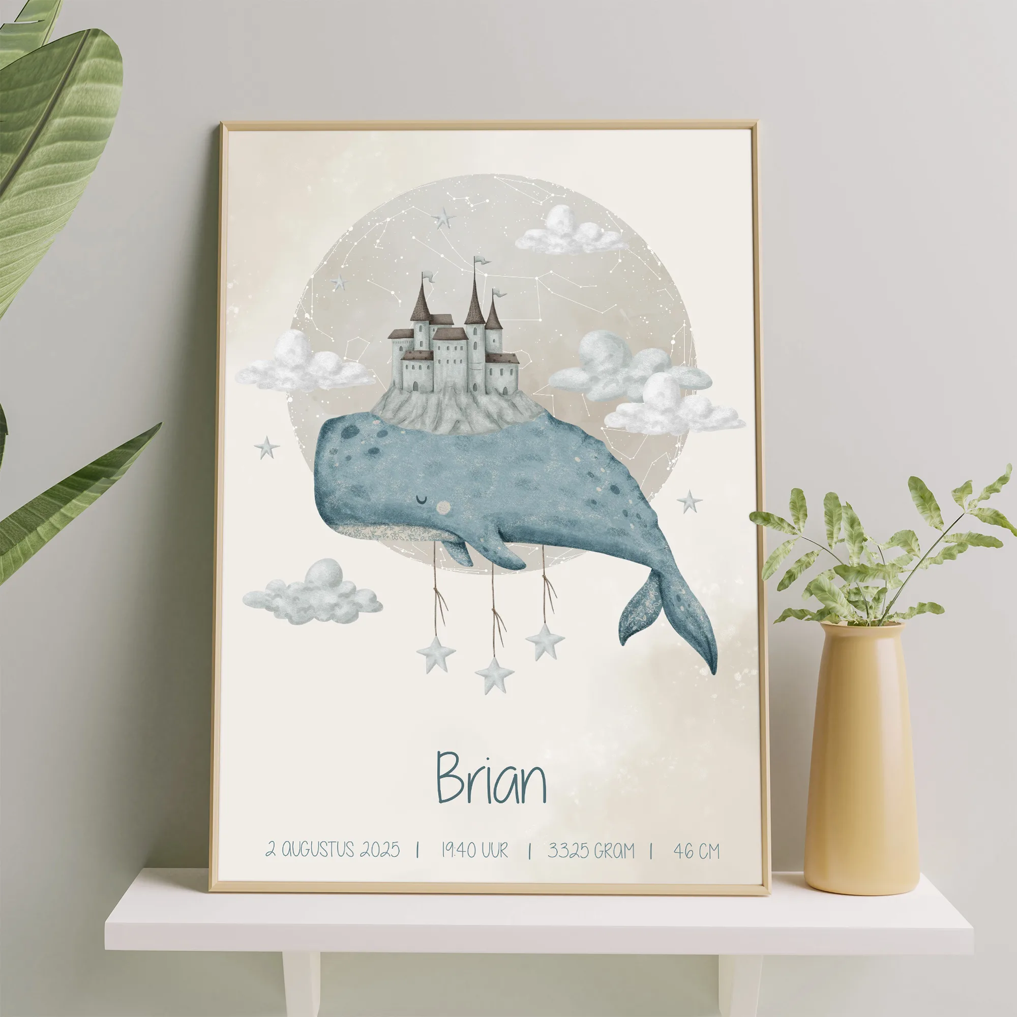 Zeedieren posters kinderkamer