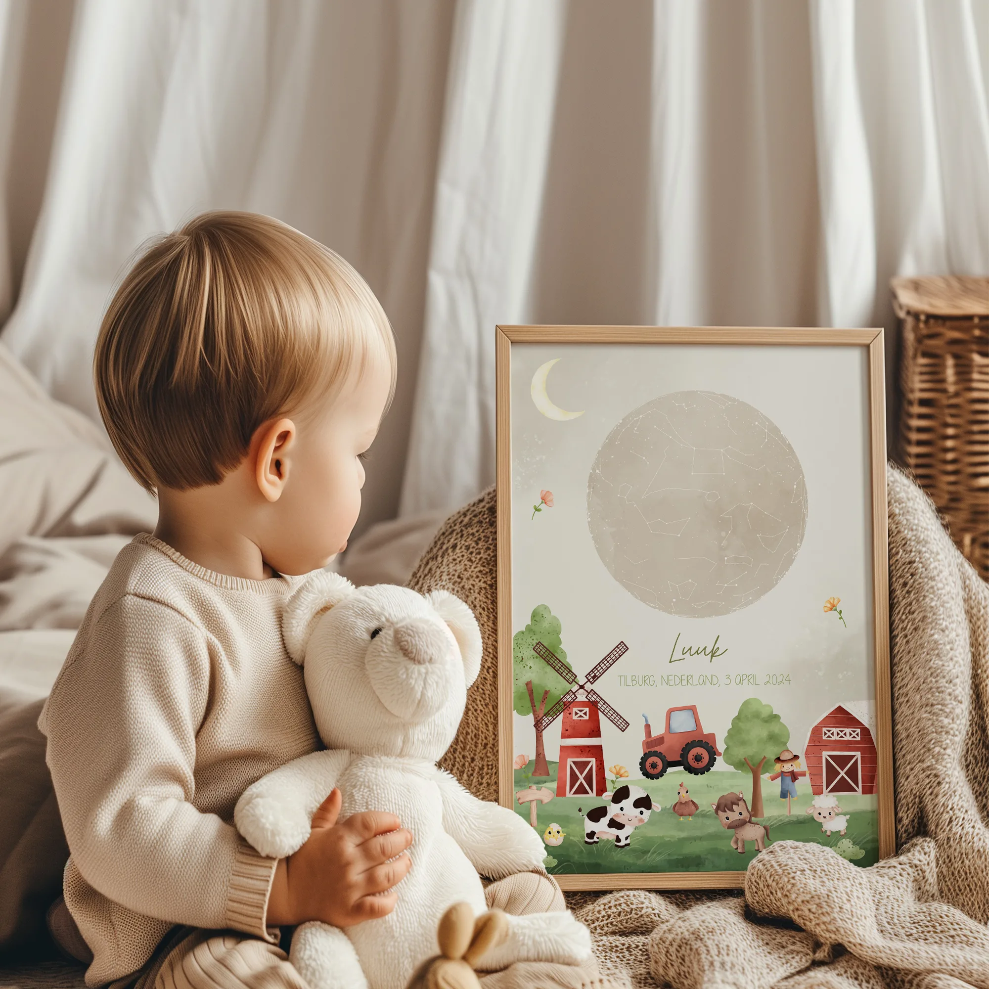 Boerderij poster kinderkamer