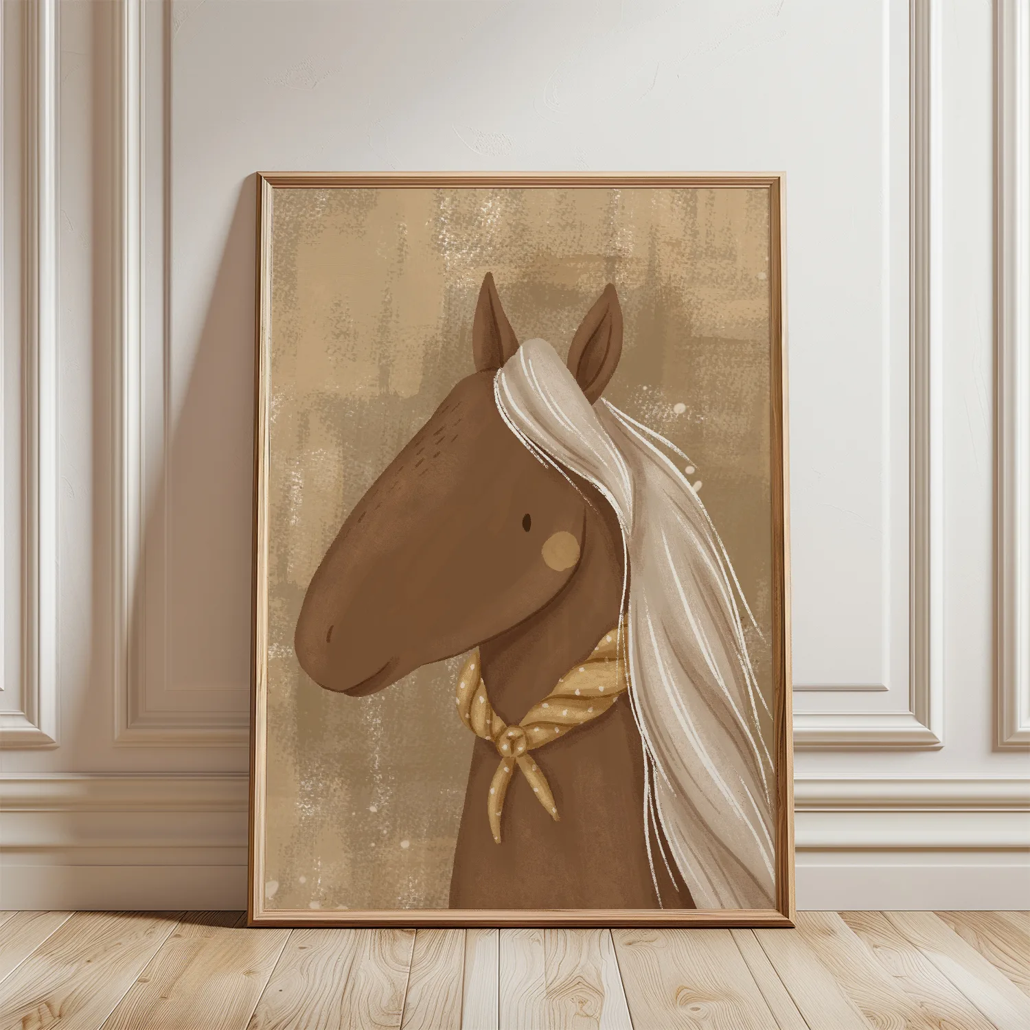 Paardje poster kinderkamer