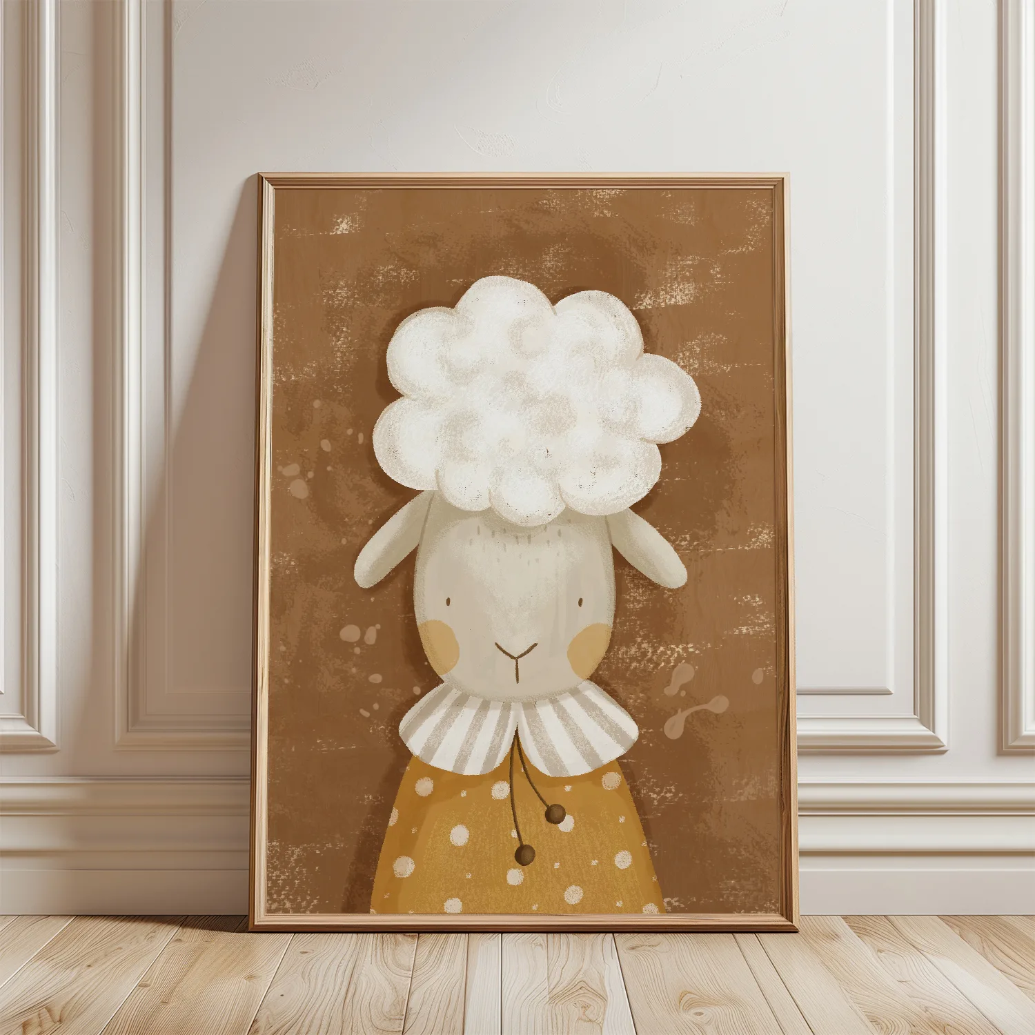 Schaapje poster kinderkamer