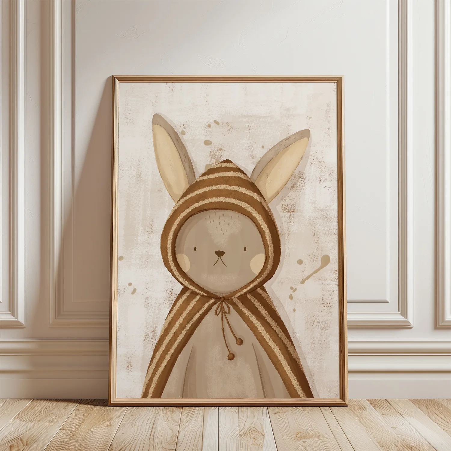 Konijntje poster kinderkamer