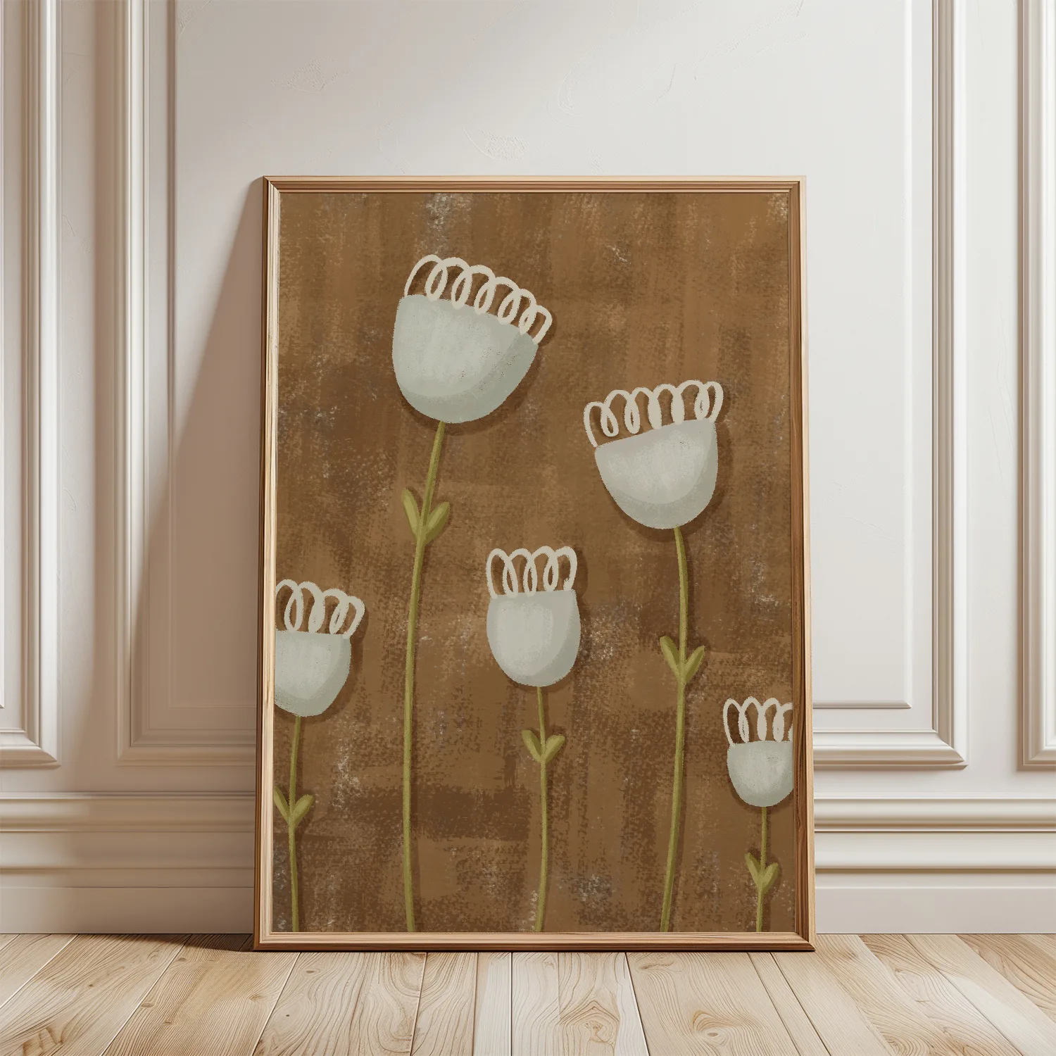 Bruin kleuren kinderposter