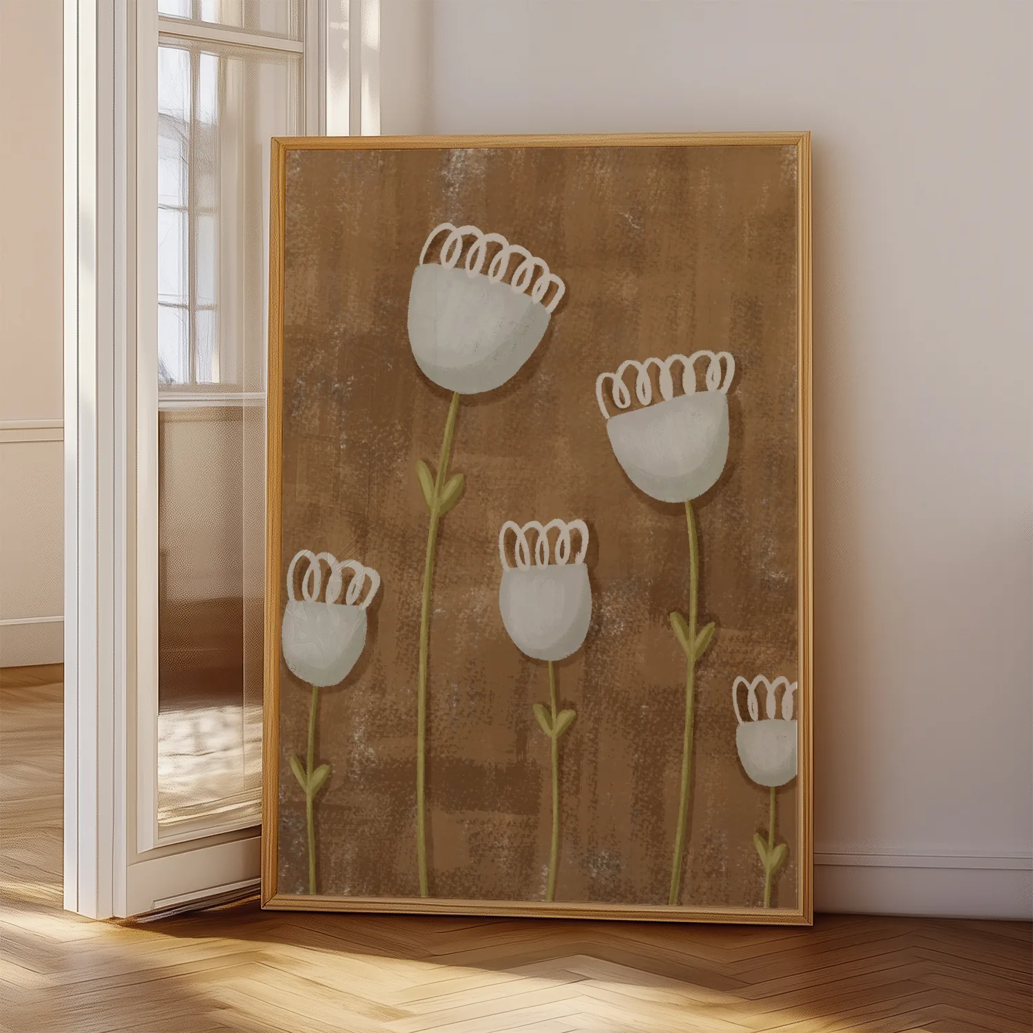 Bruin tinten kinderposter