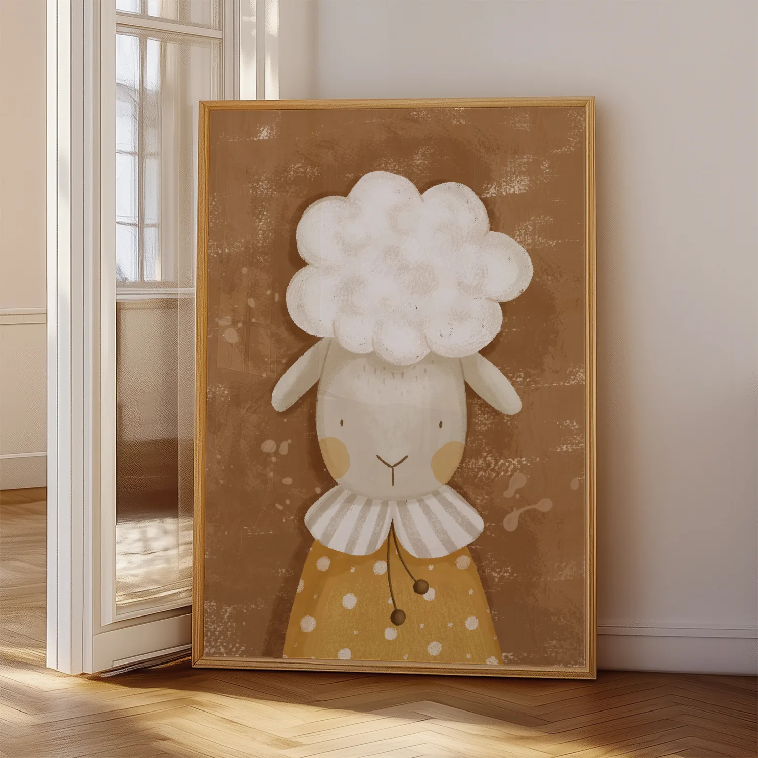 Schaapje poster kinderkamer