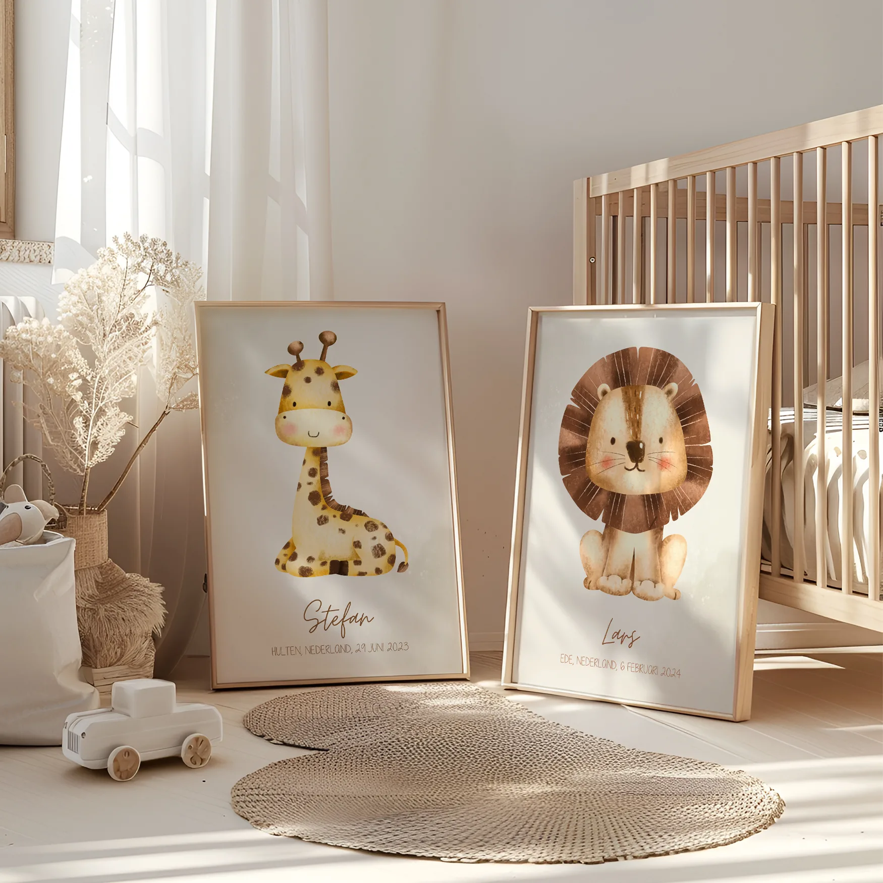 Jungle dieren poster kinderkamer