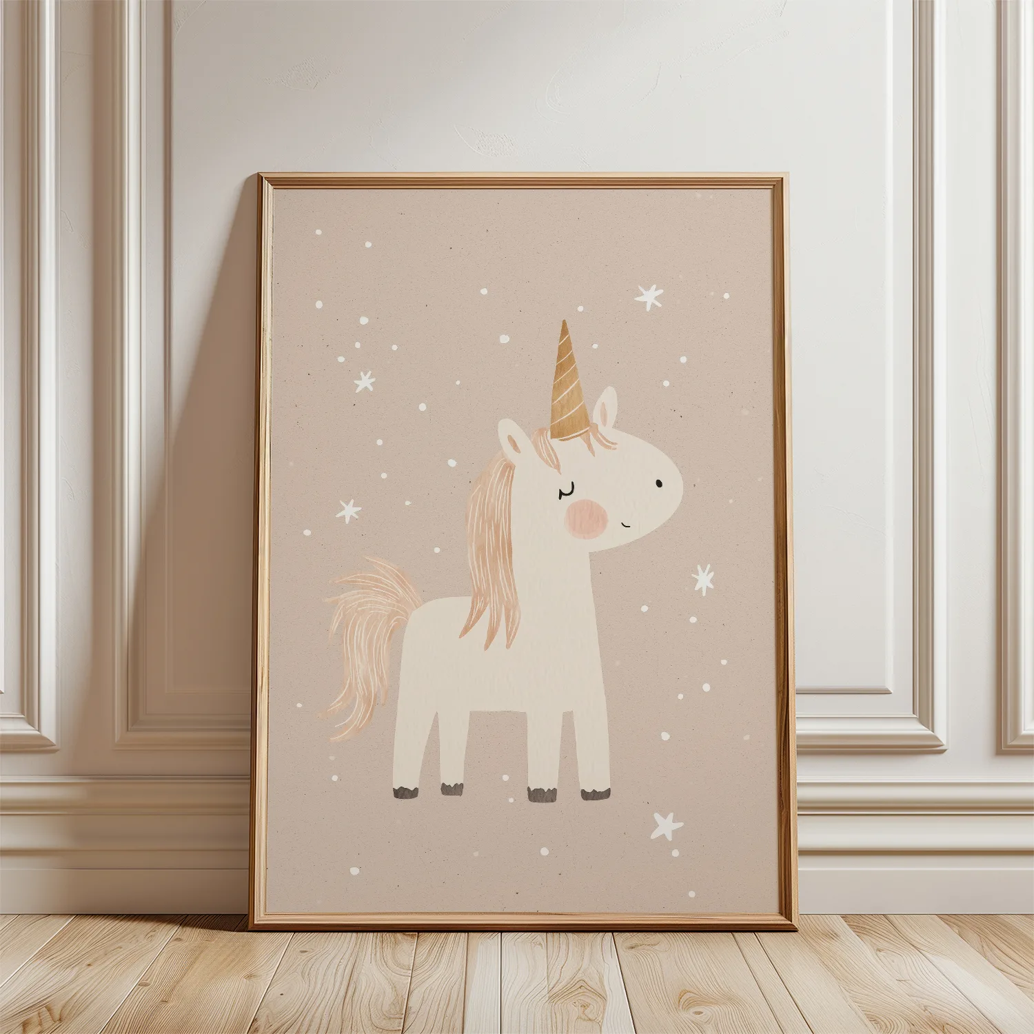 Unicorn poster babykamer