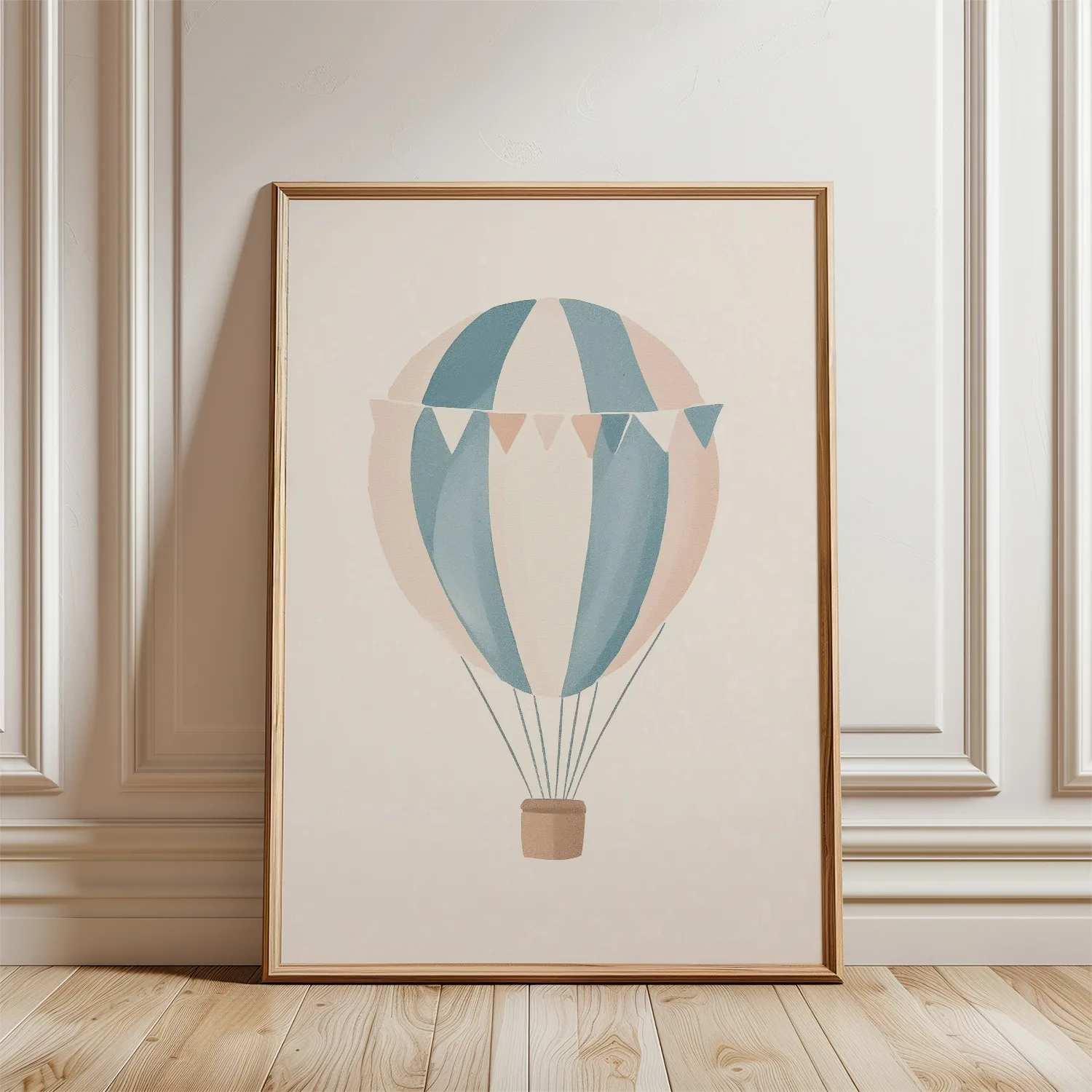 babykamer poster beige