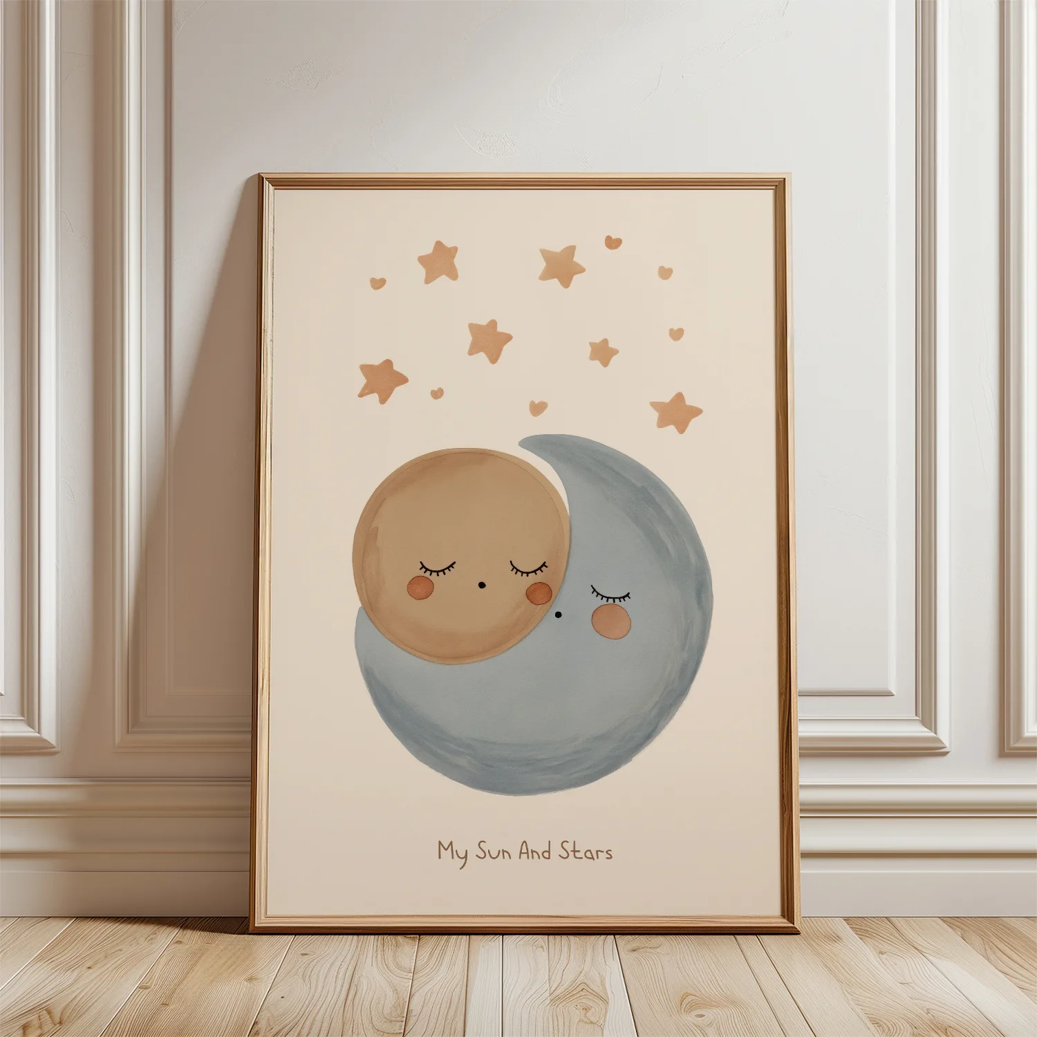 Kinderkamer poster – Sleepy moon