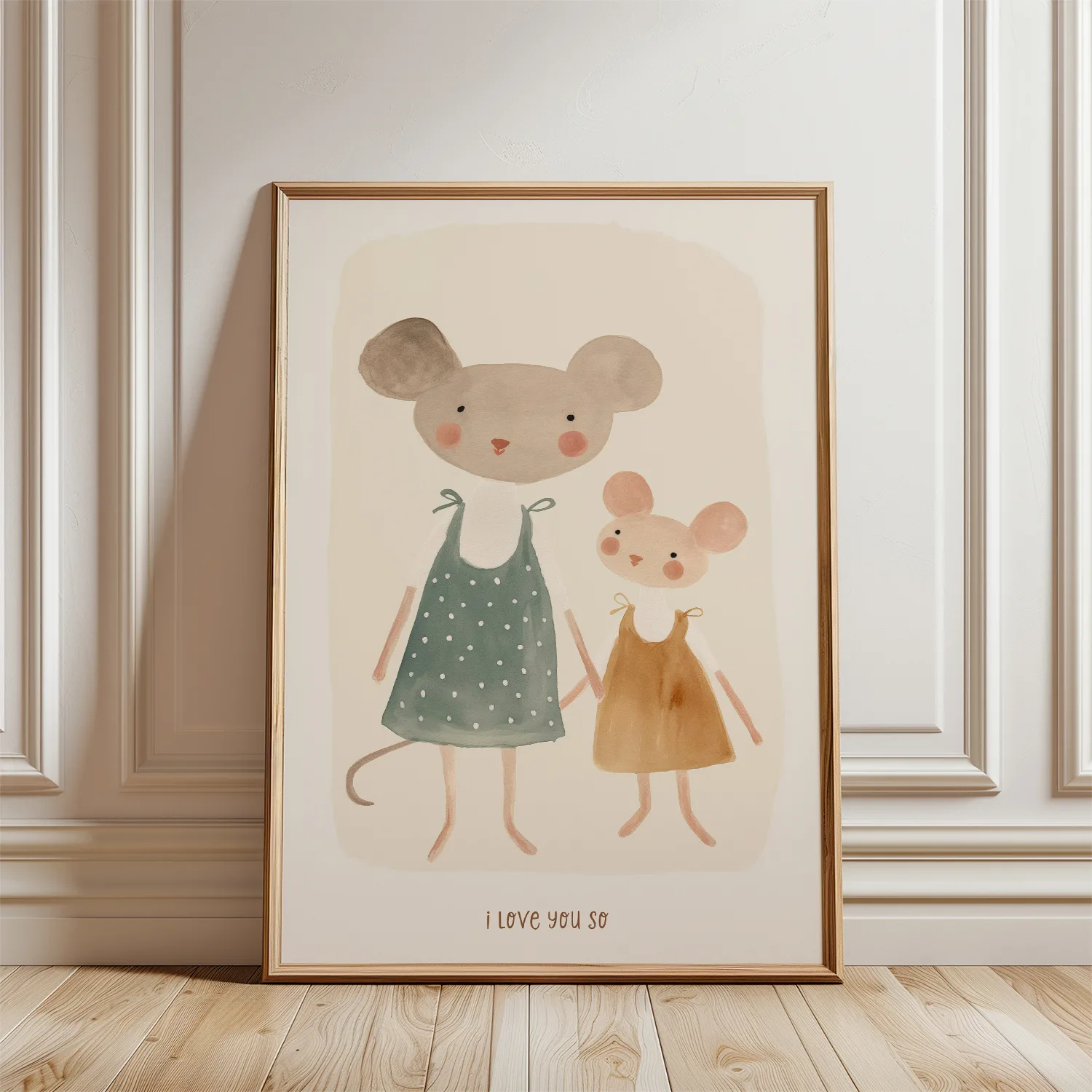 Kinderkamer poster – Muisjes