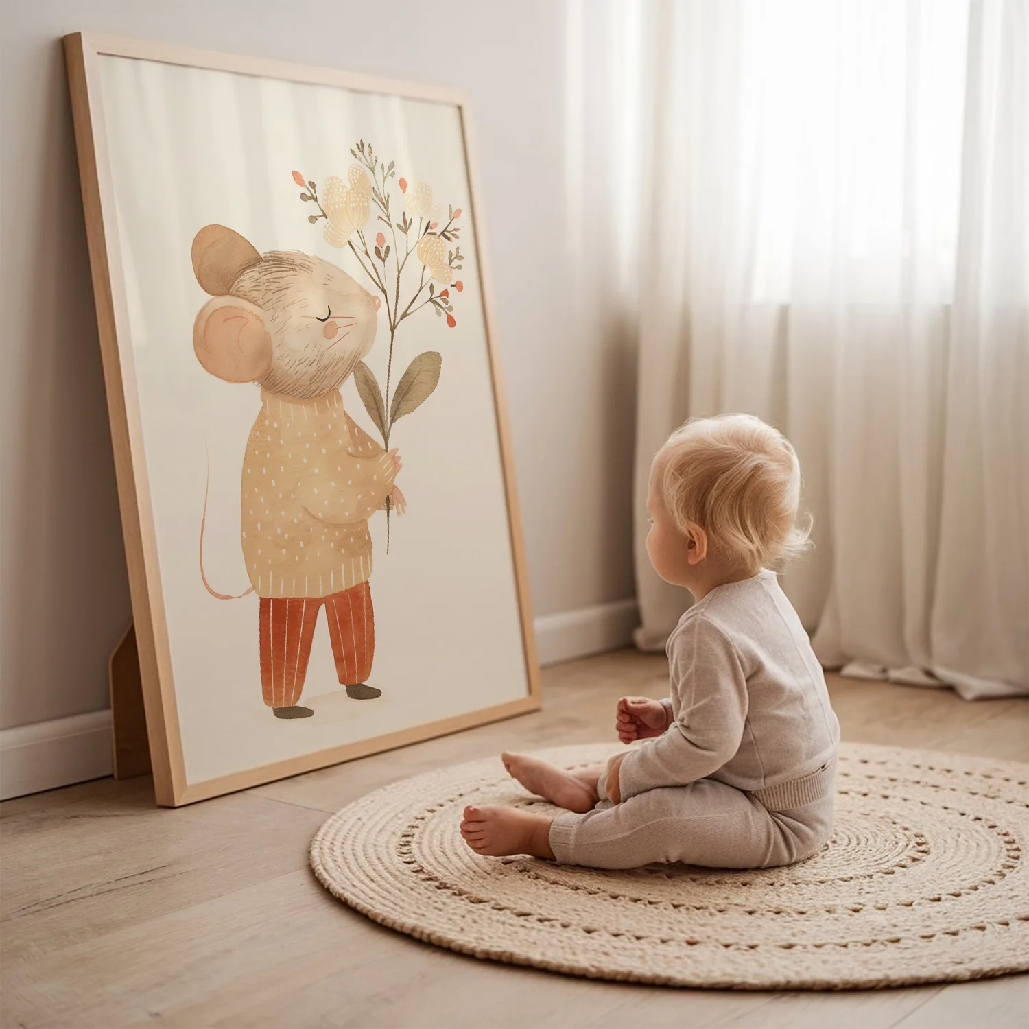 kinderkamer poster neutraal