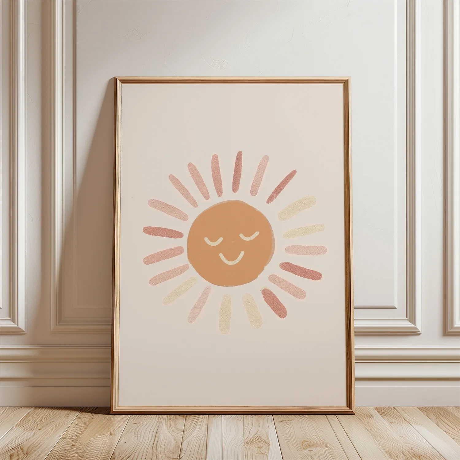 neutrale babykamer poster