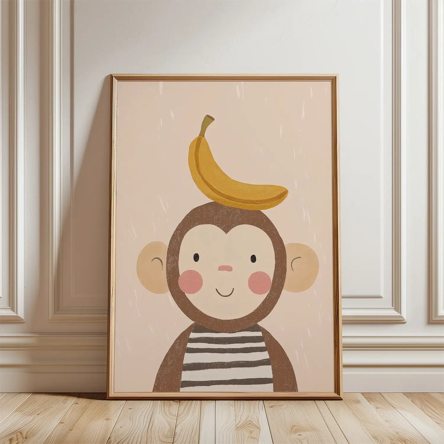 poster aapje babykamer