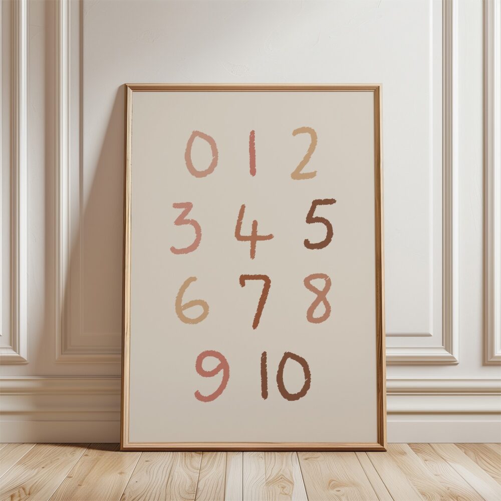 Scandinavische babykamer posters