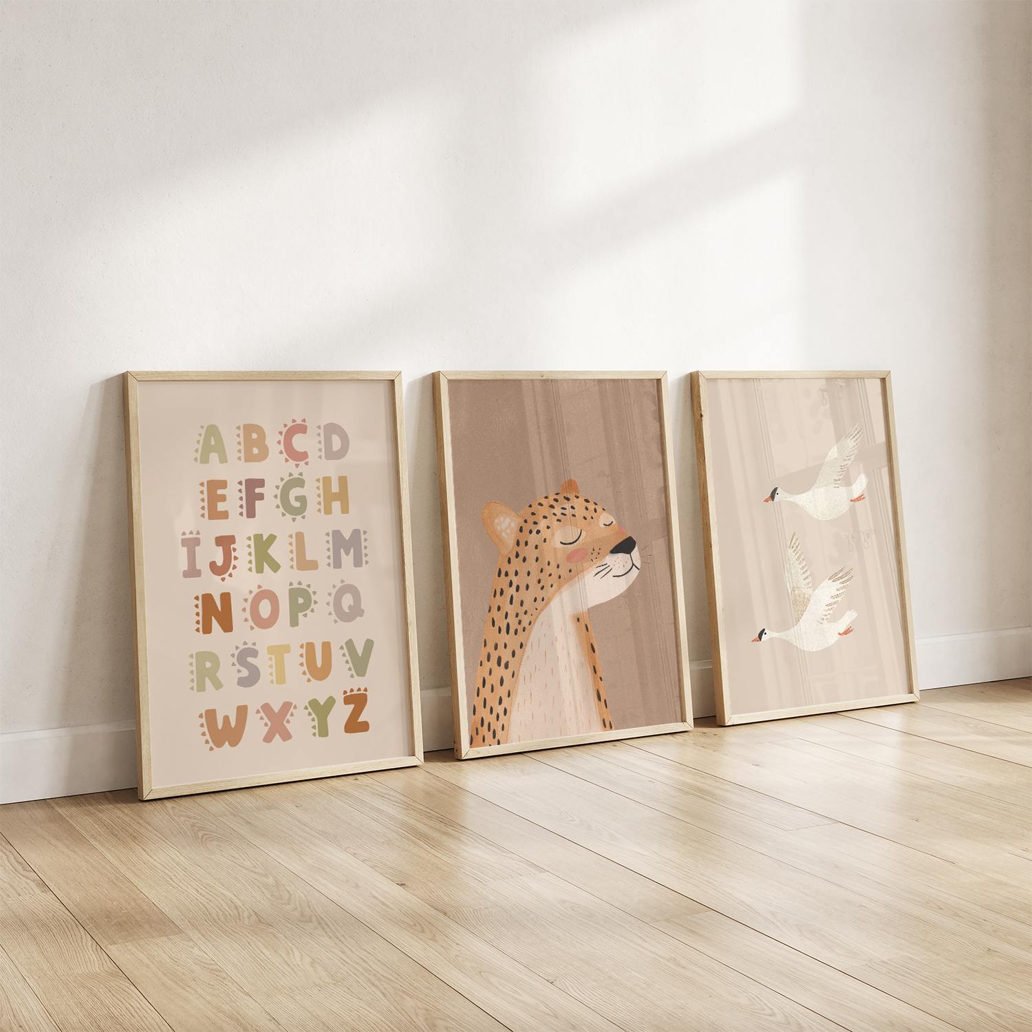 Poster set Beige tinten