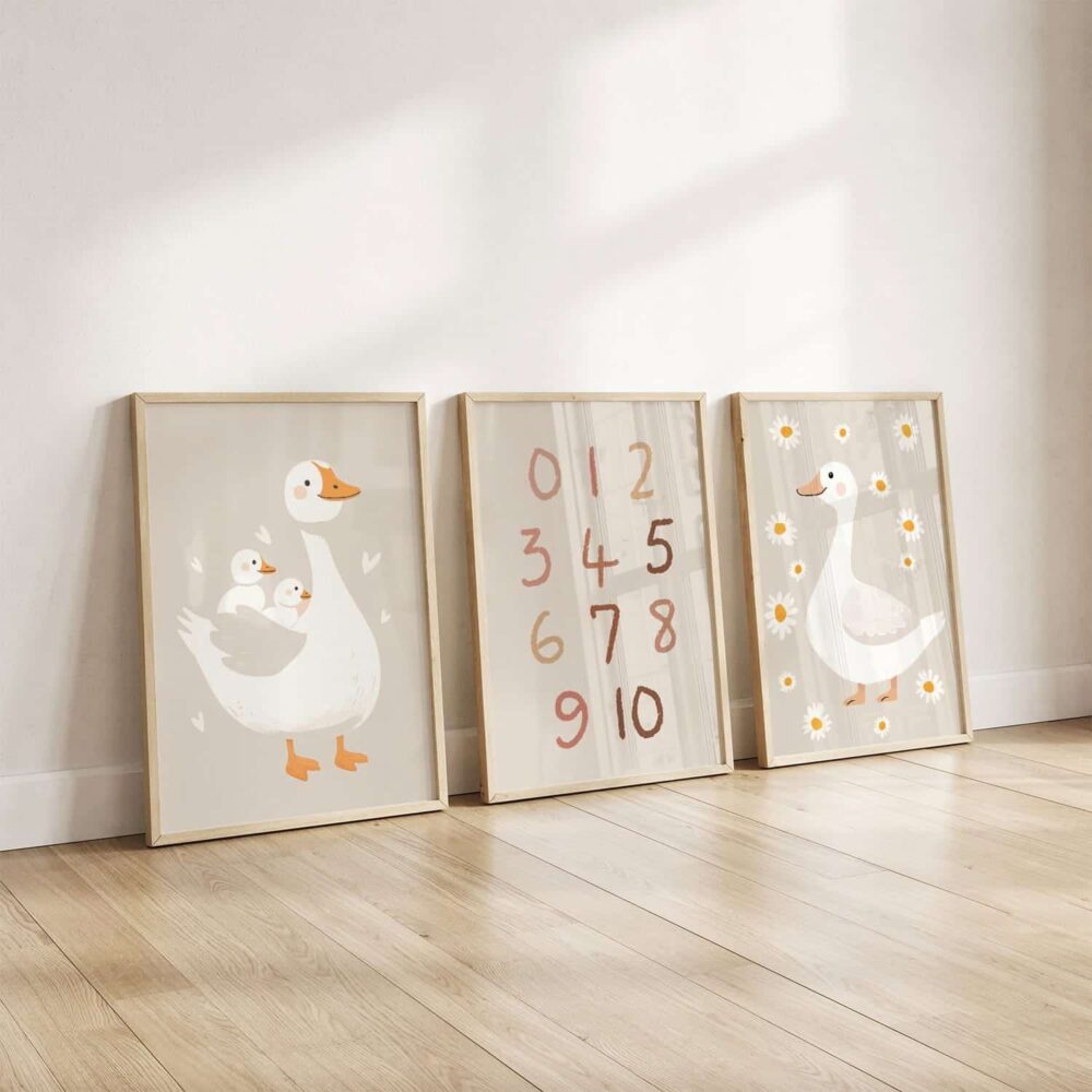 neutrale posters kinderkamer